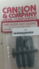 LOT OF 2 CANNON & COMPANY HO HD-1011 EMD HOOD UNIT DOORS 18" X 78" 3 HINGES, 