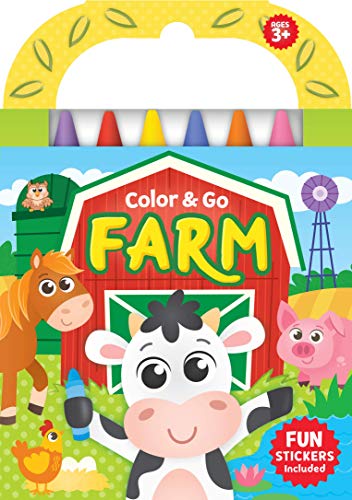 Farm Coloring Book with Crayons