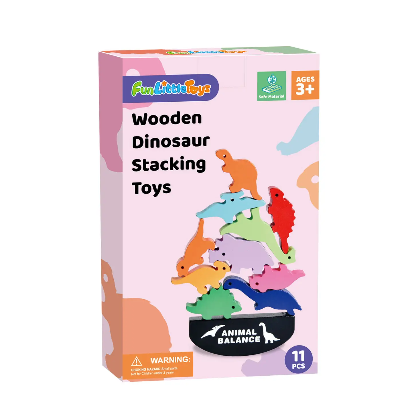 Colorful Dinosaur Stacking Toy