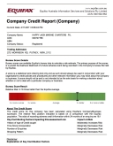 Credit Report - Company