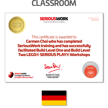 LEGO® Serious Play® Facilitator Präsenzausbildung zum zertifizierten. Kursgebühr + Bücher zum Download