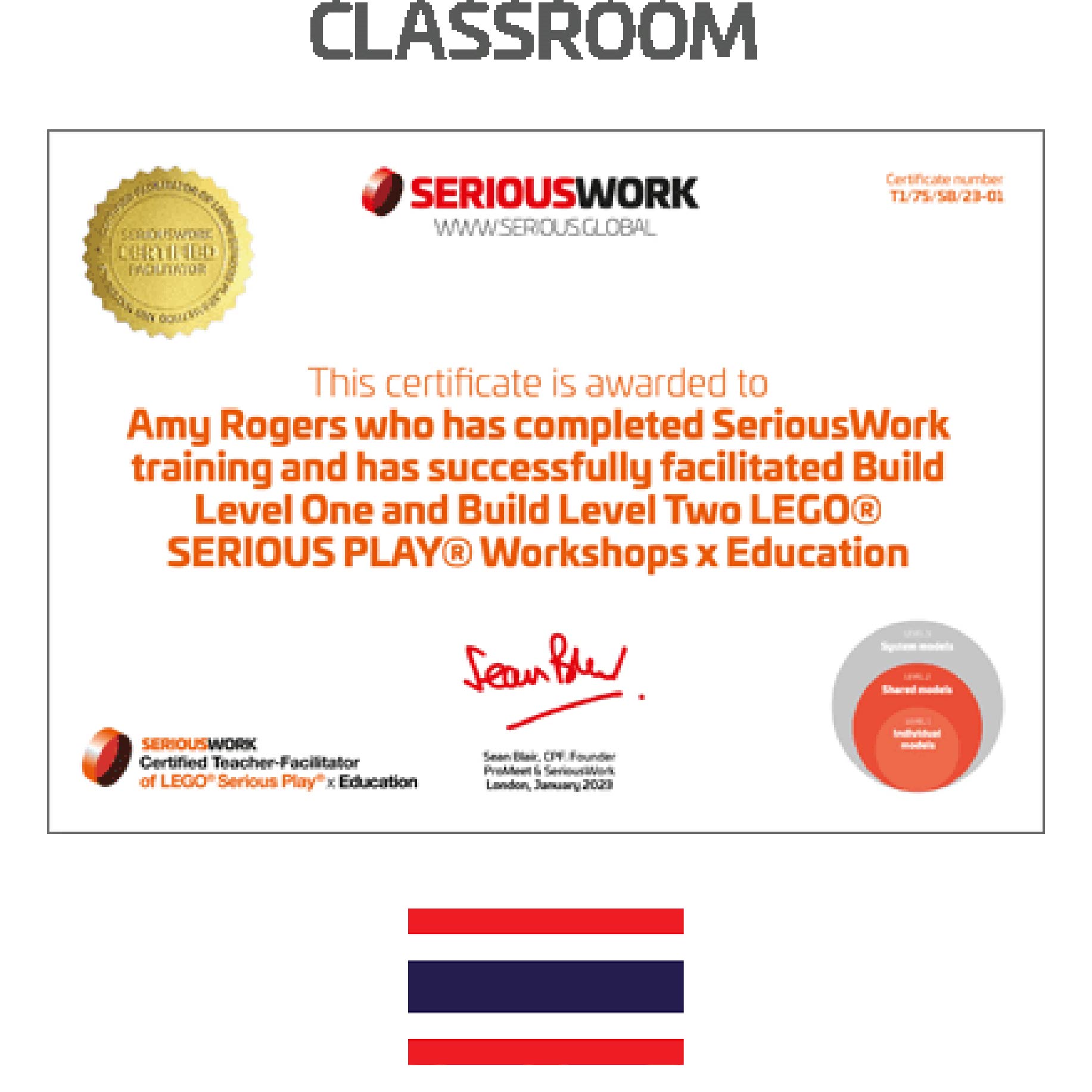 LEGO® Serious Play® x Education Build Level 1 Training TH